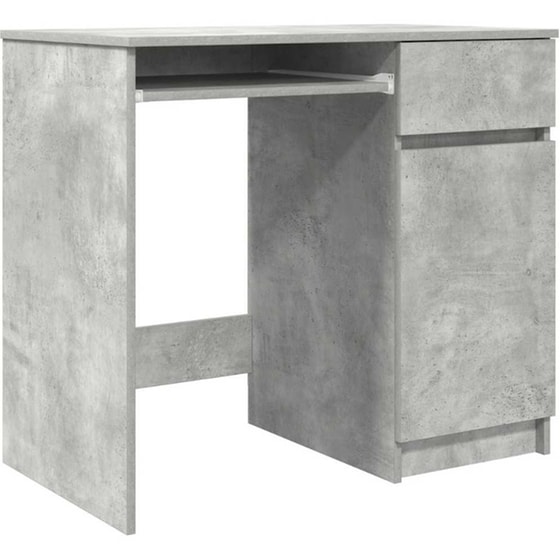 Γραφείο VidaXL από Επεξεργασμένο Ξύλο 86x49x76 cm - Γκρι Σκυροδέματος image 0