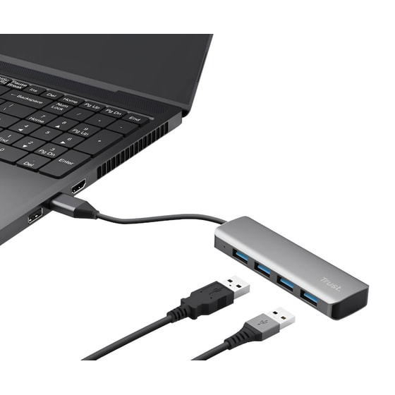Trust Halyx 23327 USB Hub 4-Port USB 3.2 συμβατό με USB-A image 5