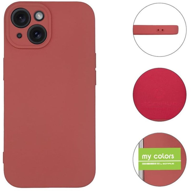 Θήκη Apple iPhone 15 - Sonique My Colors - Μπορντό