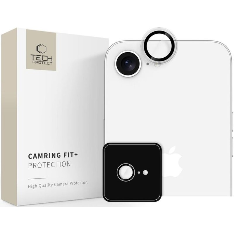 Προστατευτικό καμερών Apple iPhone 16e - Tech-Protect Camring Fit+ - Clear