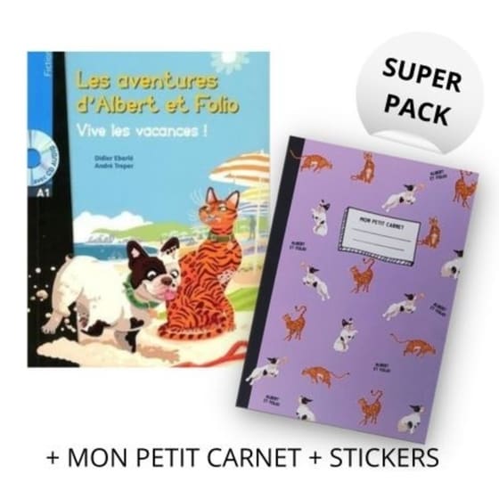 Super Pack Albert et Folio - Vive Les Vacances (+Mon Petite Carnet + Stickers) image 0