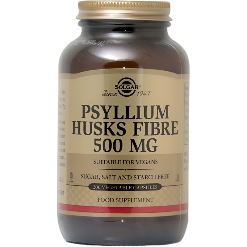 Ειδικό Συμπλήρωμα Διατροφής Solgar Psyllium Husks Fibre 500mg - 200 κάψουλες