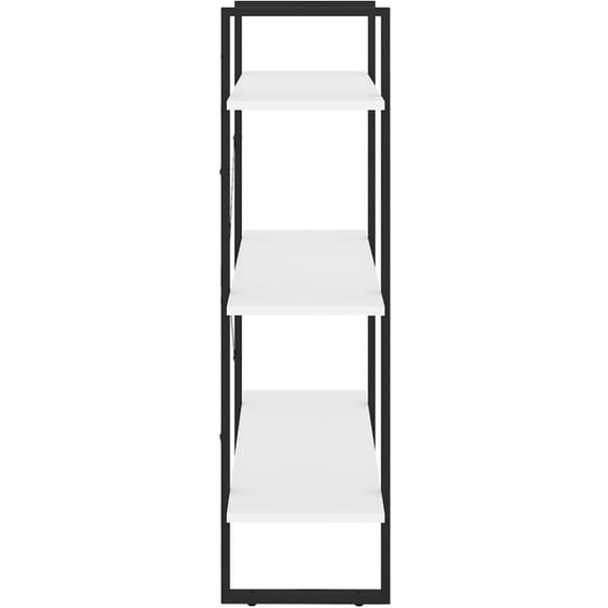 Βιβλιοθήκη VidaXL από Μοριοσανίδα 80x30x105 cm - Λευκό/Μαύρο image 3