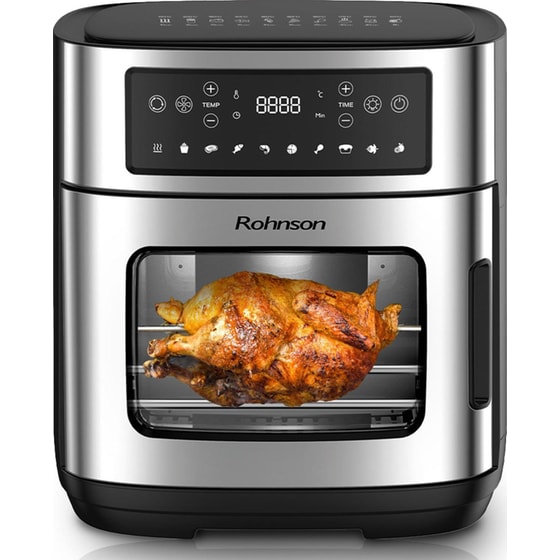 ROHNSON R-2853 με Πόρτα 1900W 12 L Ασημί Φριτέζα Αέρος image 3