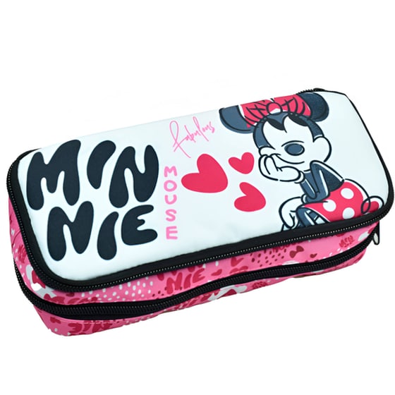 Κασετίνα Οβάλ Gim Minnie Διπλή image 0