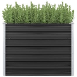 Vidaxl Ζαρντινιέρα Κήπου Ανθρακί 100x40x77 Εκ. Γαλβανισμένος Χάλυβας