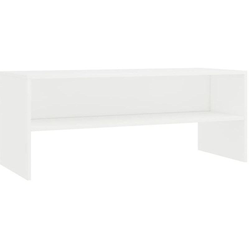 Έπιπλο Τηλεόρασης VidaXL από Μοριοσανίδα 100x40x40cm - Λευκό