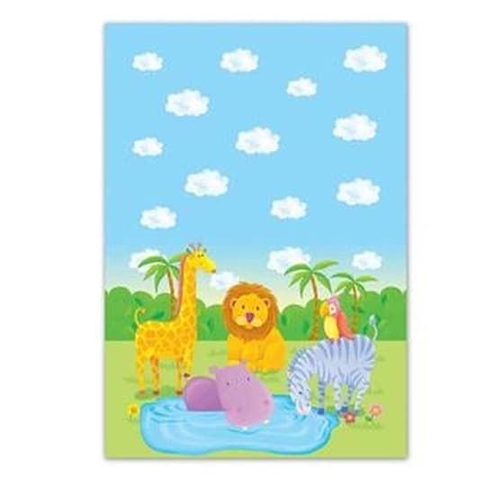 Τραπεζομάντηλο Πάρτυ Πλαστικό Next "Wild Animals" 54x72cm - Με σχέδιο image 0