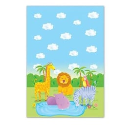 Τραπεζομάντηλο Πάρτυ Πλαστικό Next "Wild Animals" 54x72cm - Με σχέδιο
