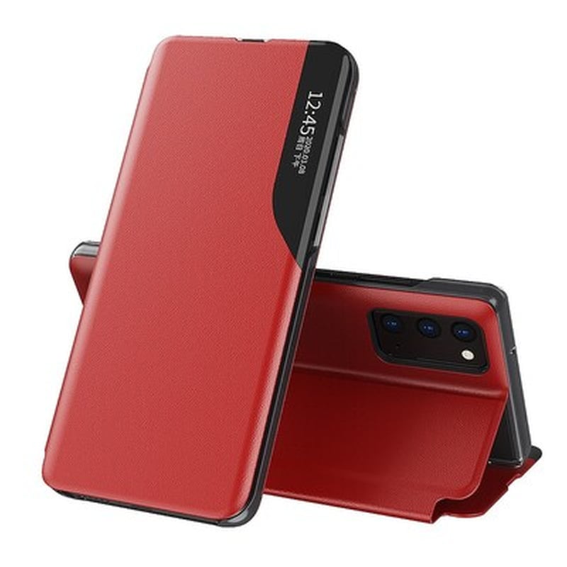 ANCUS Θήκη Samsung Galaxy S21 - Ancus Smart Flip View Book Case - Red