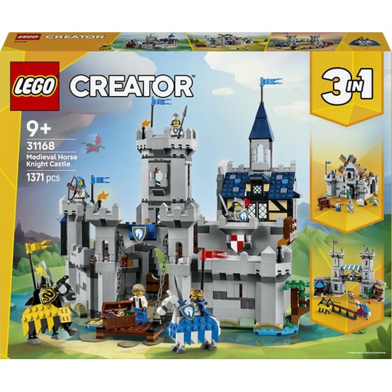 LEGO® Creator 3σε1 Μεσαιωνικό Κάστρο Ιπποτών των Αλόγων (31168) image 0