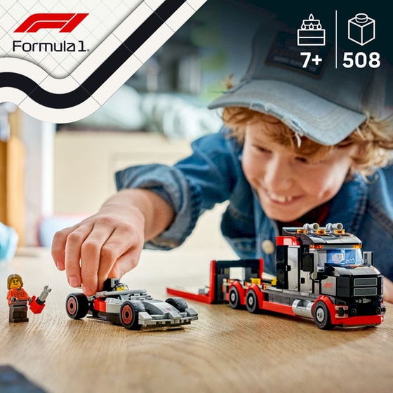 LEGO® City Εκθεσιακό Φορτηγό F1® με Αγωνιστικό Αυτοκίνητο Audi F1® (60493) image 2