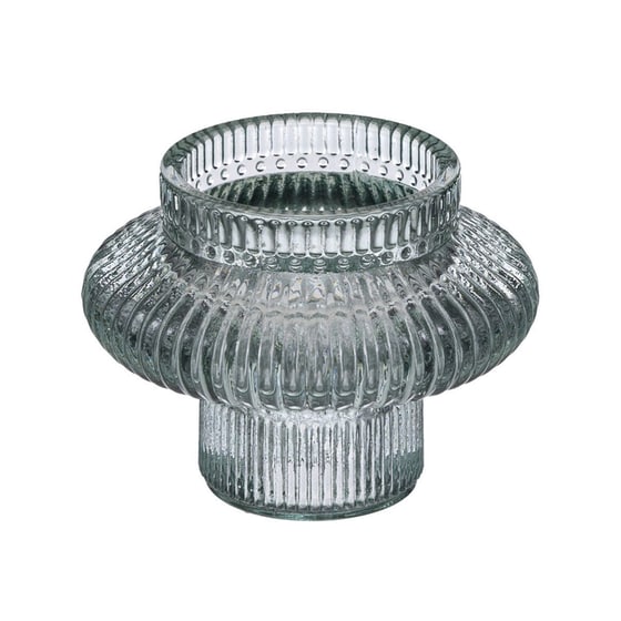 Σετ Κηροπήγια Spitishop A-s Candle Holder 189169b Γυάλινο 8x6cm 3 Τμχ - Γκρι/Μπλε image 1