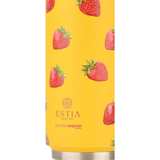 Θερμός Travel Cup Estia Home Art Save the Aegean Berry Bright 500ml image 1
