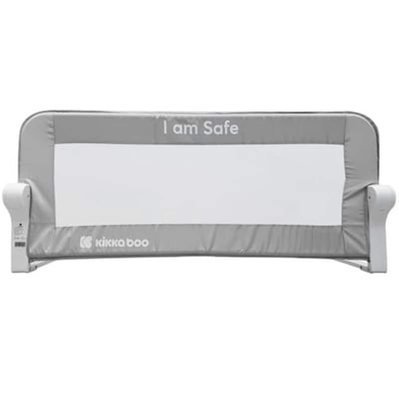 KIKKABOO Προστατευτική Μπάρα Κρεβατιού Kikkaboo I Am Safe Grey 102cm