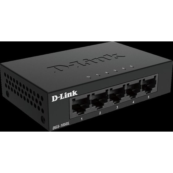 D-LINK DGS-105GL Desktop Unmanaged Switch Gigabit Ethernet (10/100/1000 Mbps) 5-Port image 2