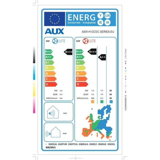 AUX C Series ASW-H12C5A4/CAR3DI-D0 Κλιματιστικό Inverter 12.000 BTU A+++/A+++ με WiFi image 5