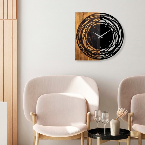 Αναλογικό Ρολόι 24Mall 58x3x58 cm - Καφέ/Μαύρο image 0