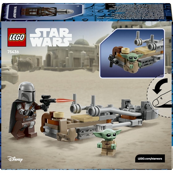 LEGO® Star Wars™ Μηχανή Υψηλής Ταχύτητας Speeder Bike™ του Mandalorian & του Grogu (75436) image 8