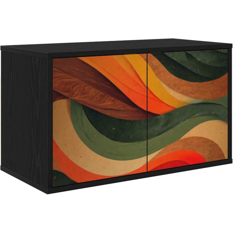 Έπιπλο Τηλεόρασης VidaXL BONN Επιτοίχιο 69 x 33 x 40 cm - Μαύρη Δρυς