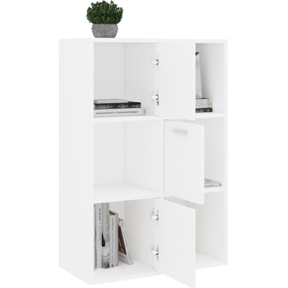 Βιβλιοθήκη VidaXL από Μοριοσανίδα 60x29.5x90 cm - Λευκό image 5