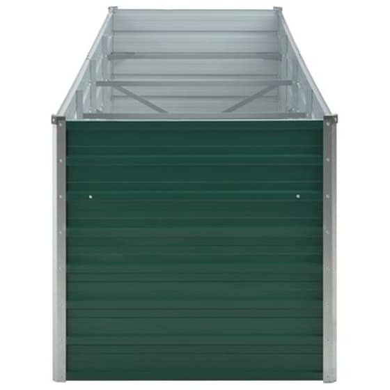 Vidaxl Ζαρντινιέρα Υπερυψωμένη Πράσινη 320x80x77 Εκ. Γαλβαν. Χάλυβας image 5