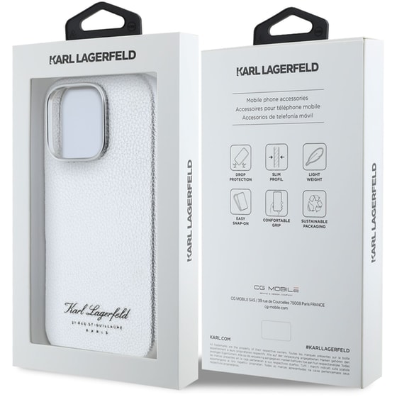 Θήκη Apple iphone 16 Pro- - Karl Grey Hotel Rsg Back Cover Synthetic Leather - Γκρι image 6