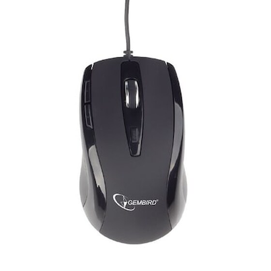 Gembird MUS-GU-01 Ενσύρματο Ποντίκι Μαύρο image 1