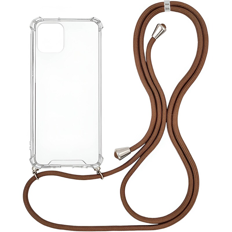 Θήκη Apple iPhone 12 Mini - Sonique Armor Clear - Καφέ