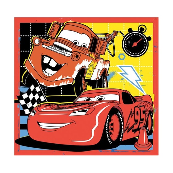 Παιδικό Παζλ Clementoni Super Color Disney Cars Glow Racers (3x48 Κομμάτια) image 1