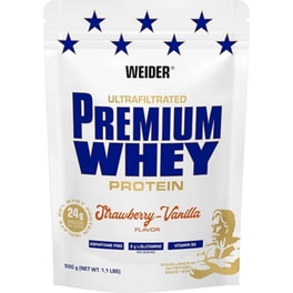 Πρωτεΐνη Weider Premium Whey Φράουλα/Βανίλια - 500g