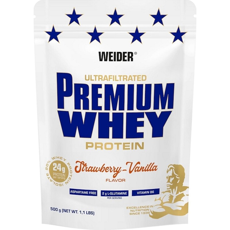 WEIDER Πρωτεΐνη Weider Premium Whey Φράουλα/Βανίλια - 500g