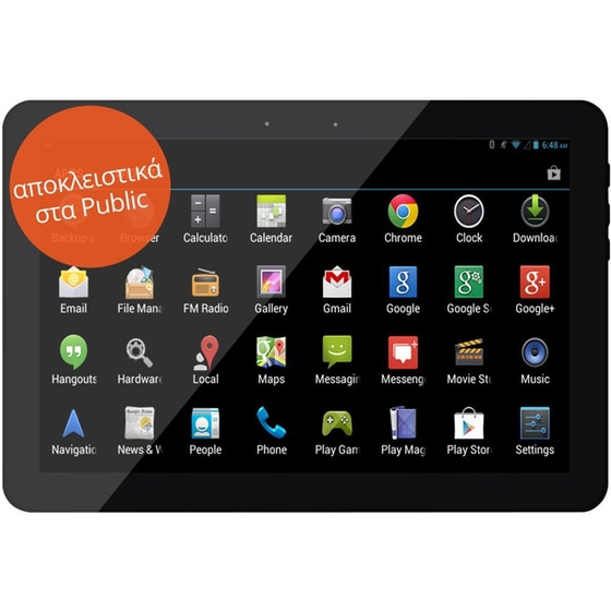 eStar Zoom Duo Tablet 9" 8GB 3G Μαύρο image 0