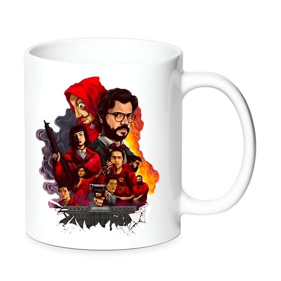 Κούπα La Casa de Papel Κεραμική 330 ml - Λευκό image 0