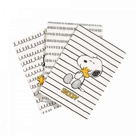 Σετ 3 Τετραδίων Α5 15x21 Snoopy Lazy Days image 0
