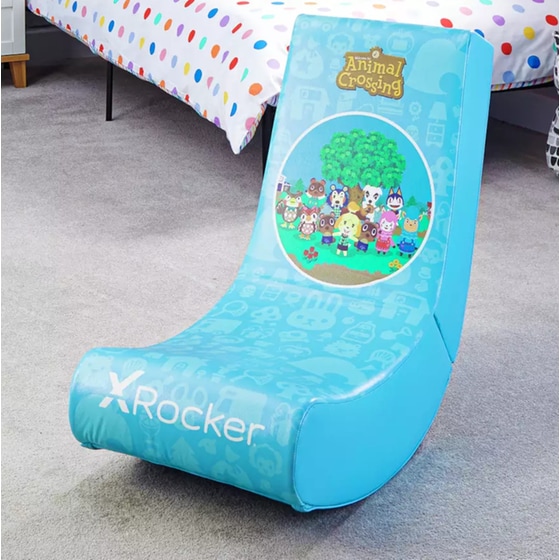 Gaming Πολυθρόνα X Rocker Video Rocker Animal Crossing Edition από Τεχνητό Δέρμα - Μπλε image 1