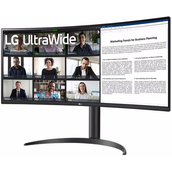 LG UltraWide 34WR55QK Monitor 34'' QHD VA Curved 100Hz 5ms image 1