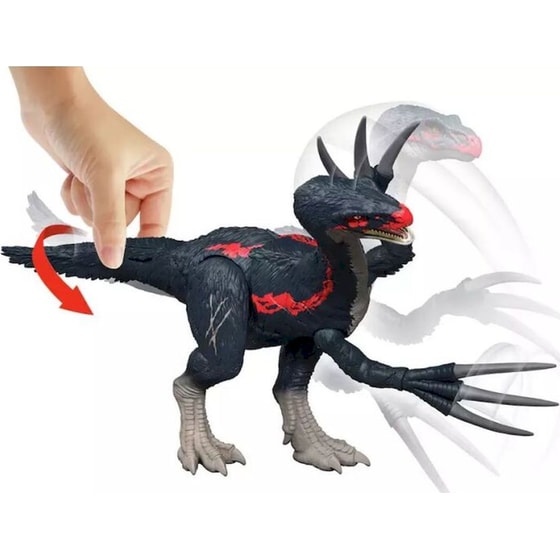Mattel Φιγούρα Jurassic World Θεριζινόσαυρος με Ήχους & Κίνηση image 3