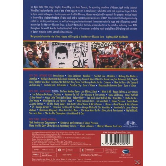 The Freddie Mercury Tribute Concert (3dvd) image 3