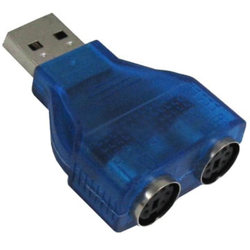 OEM Usb To 2 X Ps/2 Blue