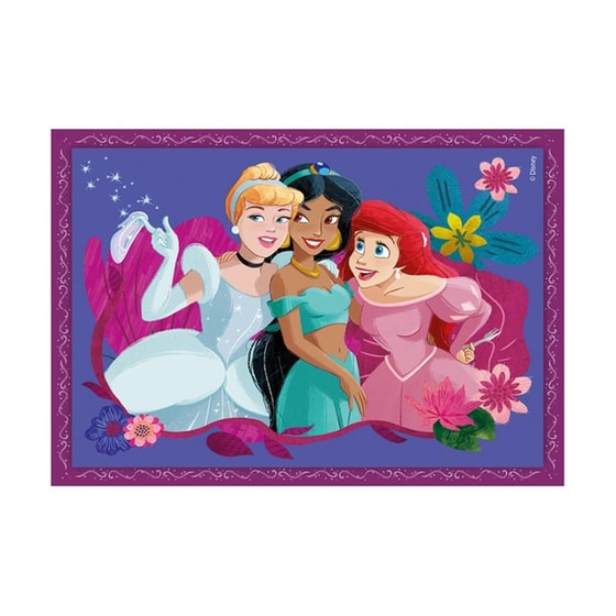 Παιδικό Παζλ Clementoni 4 In 1 Supercolor Disney Πριγκίπισσες (72 Κομμάτια) image 2