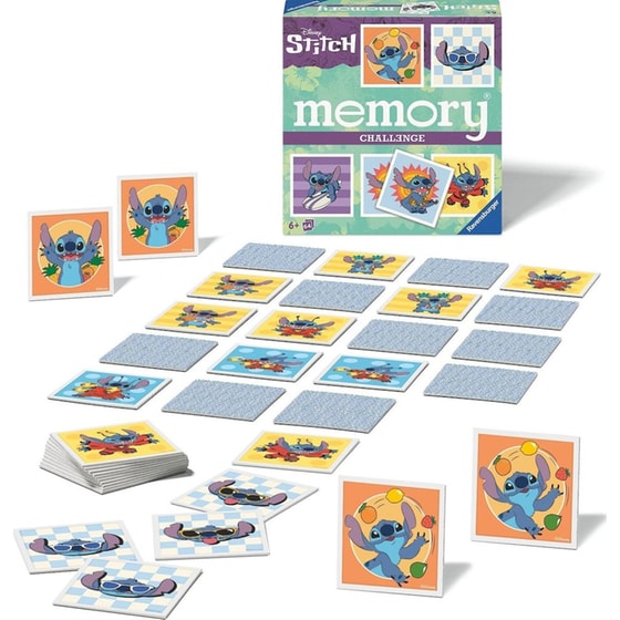 Disney Stitch Memory Challenege Επιτραπέζιο Μνήμης (Ravensburger) image 1
