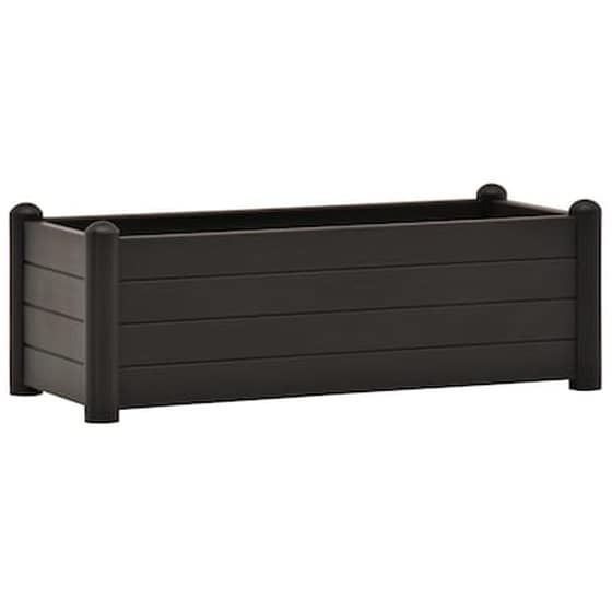 Vidaxl Ζαρντινιέρα Υπερυψωμένη Ανθρακί 100x43x35 Εκ. Πολυπροπυλένιο image 2