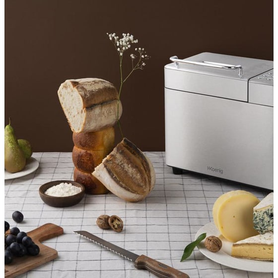 Αρτοπαρασκευαστής H.KOENIG BAKE440 600 W Inox image 4