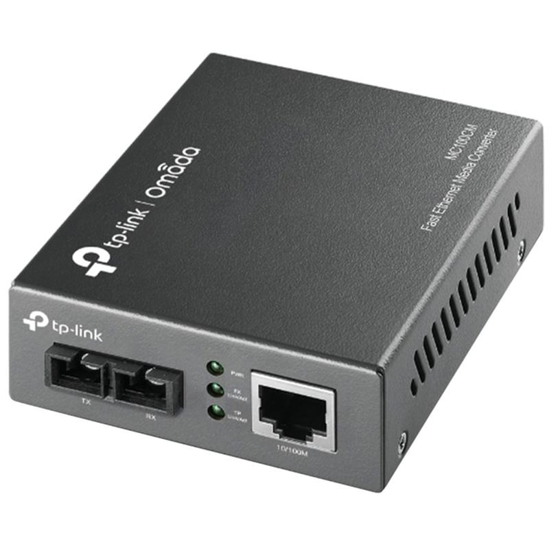 TP-Link MC100CM Media Converter Ενσύρματo - Μαύρο