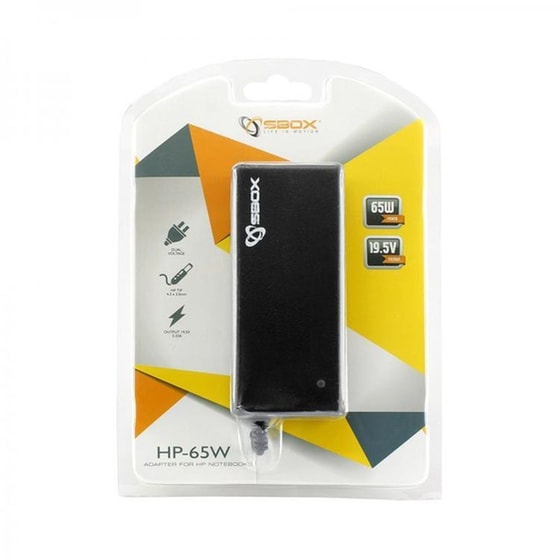 Φορτιστής SBOX HP-65W για laptop HP με υποδοχή 4.5x3.0mm - 65 W image 1