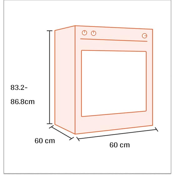 LA GERMANIA AMN6640GWT(GN) 56 Lt Λευκό Κουζίνα Φυσικού Αερίου image 2