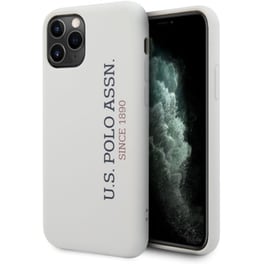 Θήκη Apple iPhone 11 Pro - U.S. Polo Assn Silicone Effect Logo Collection - Λευκό
