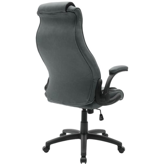 Καρέκλα Διευθυντική Bear Pakoworld από Δερματίνη - Γκρι image 4