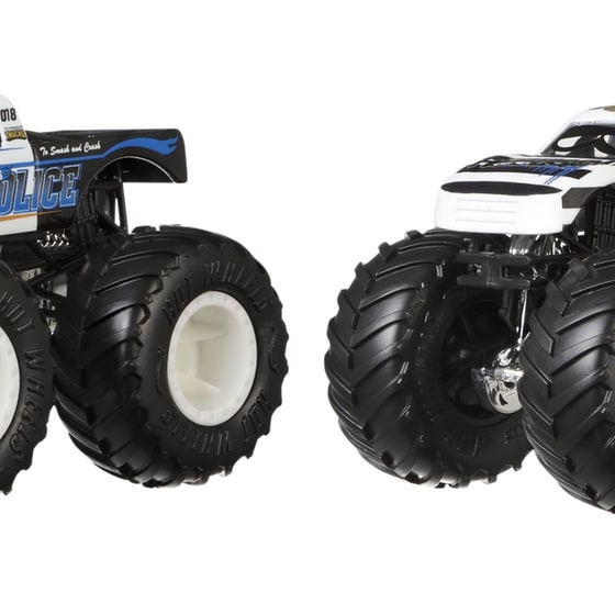 Mattel Hot Wheels Monster Trucks Οχήματα Σετ Των 2-6 Σχέδια (FYJ64) image 3